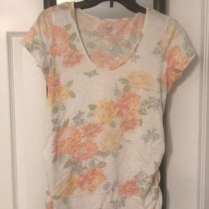 Old navy floral maternity tee